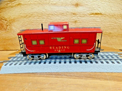 MARX 027 Gauge Pre-War All Metal Reading 92312 Center Cupula Caboose - Image 1 of 4