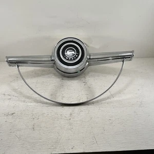 Vintage OEM GM Steering Wheel Horn Ring With Center Cap Emblem 1964 Impala - Picture 1 of 20