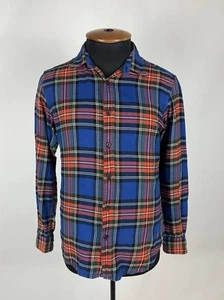 JW Anderson x Uniqlo Men’s L Plaid Flannel Shirt Long Sleeve Casual Button Up - Picture 1 of 7