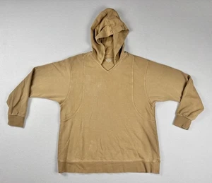 Athleta Damen Hoodie Sweatshirt hellbraun Pullover V-Ausschnitt Gr. S Relaxed Fit - Bild 1 von 7