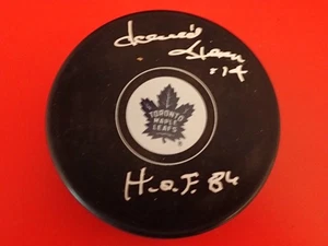 David Keon Signed Toronto Maple Leafs Puck W HOF 86 JSA WB880588 - Picture 1 of 2