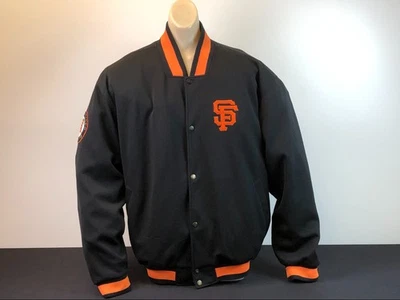 Chaqueta tejida de malla vintage MLB SAN FRANCISCO SF GIANTS XL G-III CARL BANKS Foto 1 de 4