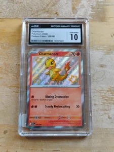 Pokémon TCG Charmander 109/091 Paldean Fates Shiny CGC 10 - Picture 1 of 1