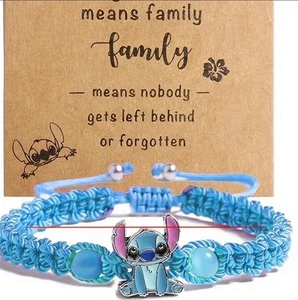 ❤️ Lilo & And Stitch Armband Freundschaft blau Armreif Weihnachten Strumpf Füller - Bild 1 von 2