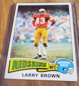 Larry Brown, 1975 Topps, #200, Washington Redskins, - Picture 1 of 2