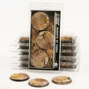 Gamers Grass Battle Ready Bases - Deserts of Maahl Round 50mm (x3) - Picture 1 of 2