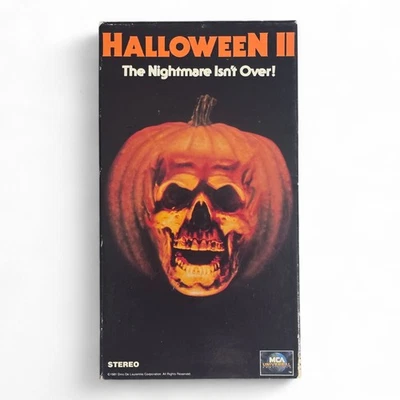 HALLOWEEN II (1981) VHS Horror Movie John Carpenter Michael Myers MCA Universal - Image 1 of 4