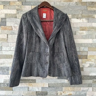 Chaqueta Blazer Kenzo Jungle Vintage Estampado Cebra Formal Talla 42 Foto 1 de 4