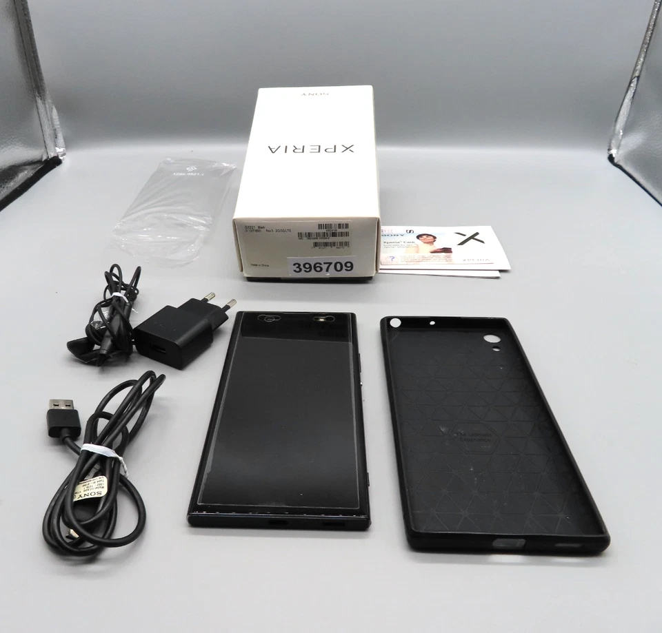 #SE4744# Sony Xperia ultra XA1 G3221 32GB Schwarz Smartphone in OVP *getestet - Bild 1 von 4