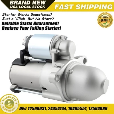 Starter For 2002-2007 Saturn Ion L100 L200 LW200 Sky Vue  9 Teeth 1.2KW 24454144 Foto 1 de 4