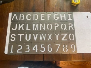 Alphabet Buchstaben & Zahlen Schablonen (36) Stück insgesamt - Bild 1 von 24