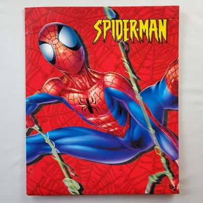 Carpeta de bolsillo escolar Spider-Man Marvel Comics 2003 Starpoint de colección rara difícil de encontrar Foto 1 de 4