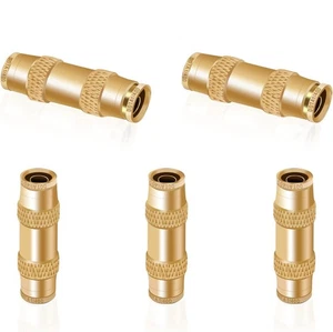 Raccordi 1/4 Air Line Quick Connect 5PCS, DOT ottone unione dritta 1/4" tubo Od. - Foto 1 di 8