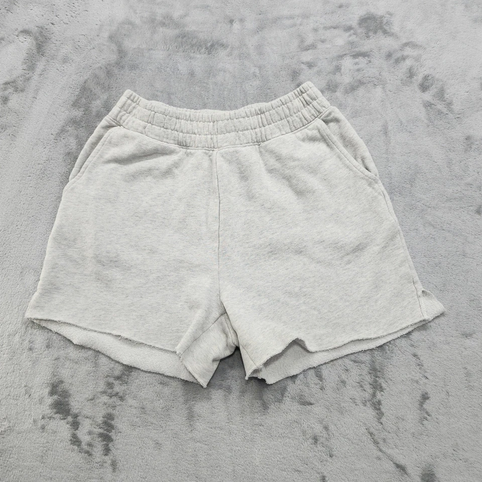 Vintage Y2K American Eagle Sweat Shorts Womens S Heathered Gray Pull On Pockets - Image 1 of 4