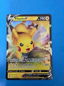 Pikachu V 043/185 Vivid Voltage Ultra Rare Full Art Pokémon TCG - Picture 1 of 2