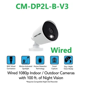Night Owl CM-DP2L-B-V3 DP2 Series 1080p Wired Add-on Camera with Spotlight NEW™ - Picture 1 of 8