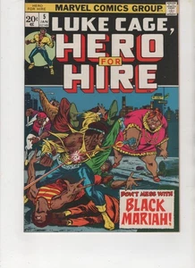 Luke Cage Hero For Hire #5, prima apparizione Black Mariah, VF/NM 9.0,1a stampa,1972 - Foto 1 di 2