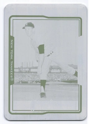 2005 Topps Retired Signature Cyan Printing Plate Whitey Ford #86  1/1  Yankees - Image 1 of 2