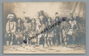 RPPC Nez Perce Native American Indian School CARLISLE PA Real Photo Postcard - Picture 1 of 2