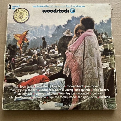 Woodstock, Soundtrack, 1970 Cotillion Records SD3-500  3 Record set - Image 1 of 4