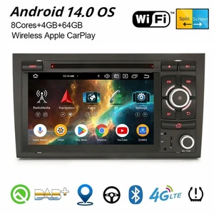 Android 14 Autoradio Navi für AUDI A4 S4 SEAT EXEO 8-Kern CarPlay DAB+ WiFi 64GB - Bild 1 von 24