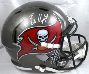Baker Mayfield Autographed Buccaneers F/S Speed Helmet-Beckett W Hologram *White - Picture 1 of 5