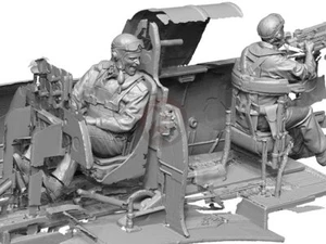 Legend 1/48 US Navy Pilot & Rear Gunner WWII Set #2 (2 heads) (2 Figures) LF4828 - Picture 1 of 1