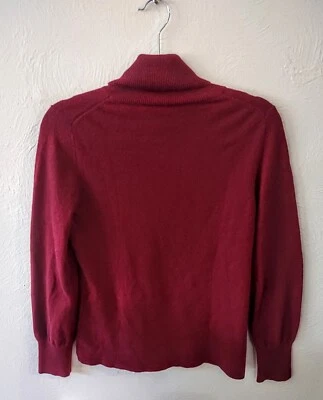 Suéter Top Ann Taylor Mujer Cachemira Pura Cuello Alto Manga Larga Talla LP Foto 1 de 4