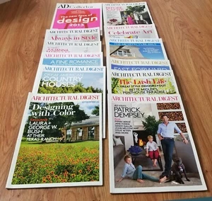 Architectural Digest Magazines Lot Of 12 October 2008 Special Issue 2013 2014 - Picture 1 of 24