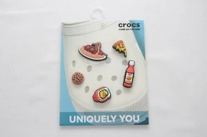 Crocs Jibbitz Charms Uniquely You Food Please 5 Pack New with Tags 10008661 - Picture 1 of 2