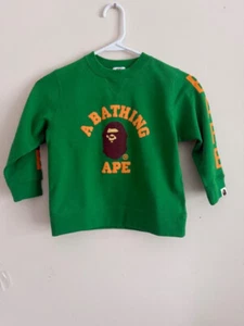 a bathing ape bape kids sweatshirt size 110 NWT - Picture 1 of 5