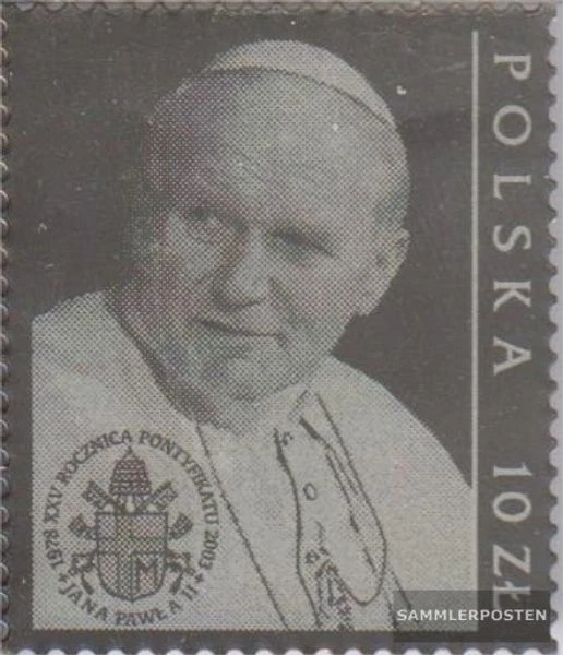 Polonia 4017 (completa edizione) su Argentata Stampa MNH 2003 Papa John Paul II - Immagine 1 di 1