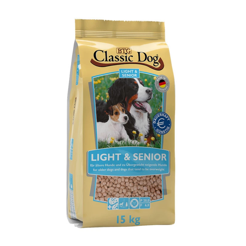 Classic Dog Light & Senior  15kg Diät Trockenfutter - Bild 1 von 1