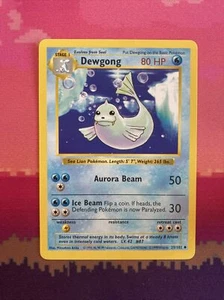 Pokemon Card Dewgong Shadowless Base Set Uncommon 25/102 Near Mint - Picture 1 of 2