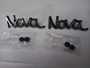 NOS 73-74 NOVA FENDER EMBLEMS 6258150 PAIR (2) - Bild 1 von 4