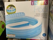 Intex Swim Center Familie Lounge Pool Kinder aufblasbarer Spielpool 90L x 86W x 31H