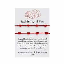 Lucky Red 7 Knots String Kabbalah Amulet Protection Bracelet Rope Couple Unisex