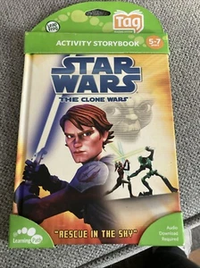 Leapfrog Tag Activity Storybook Star Wars: The Clone Wars: Rescue In The Sky - Picture 1 of 2