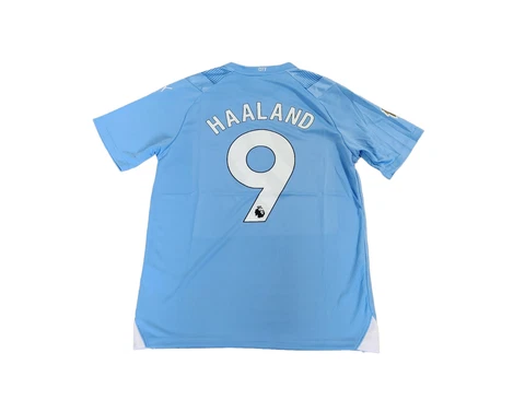 Manchester City # 9 Haaland Soccer Jersey .New.SLIM FIT Cover