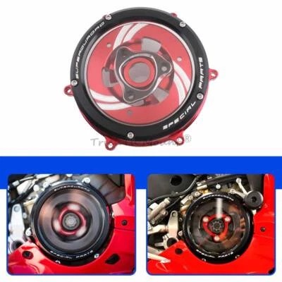 Cubierta de embrague transparente CNC Racing retenedor de resorte para Ducati 1299 Panigale S 15-2017 Foto 1 de 4