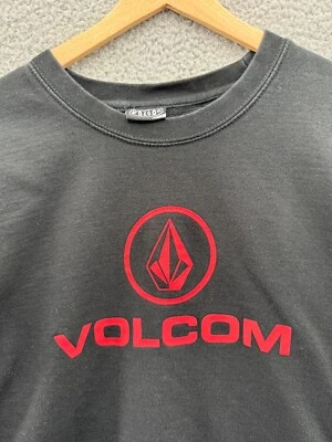 Vintage Volcom Stone Sweatshirt Mens Large Black Red Y2K Skateboard - Image 1 of 4