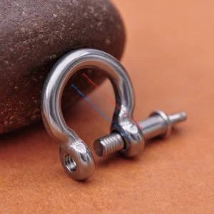 5PC 304 Stainless Steel O Shape Shackle Clasp For LeatherCraft Paracord Bracelet - Picture 1 of 12