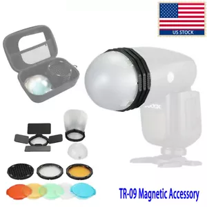 US TR-09 Magnetic Round Flash Head Accessory For Godox AD100Pro AD200 V1 V1Pro - Picture 1 of 12