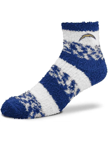 Los Angeles Chargers FBF Womens Cozy Fuzzy Sleep Socks. OSFM New Free ship! (FZ) Cover