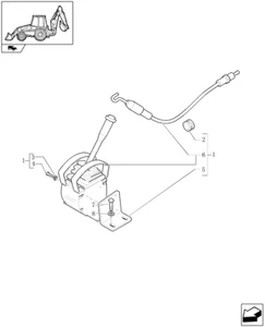 CNH New Holland Backhoe Control Lever Support Bracket 85808419 NOS - Picture 1 of 4
