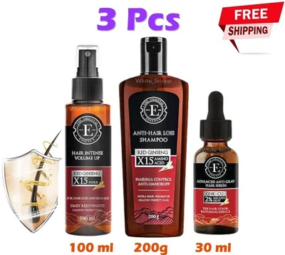 3X The Oriental Essence Red Ginseng Hair Growth Serum + Shampoo+ Spray - Image 1 of 4