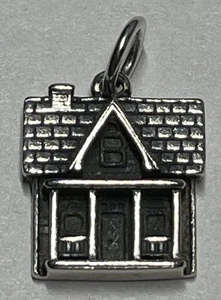 Retired James Avery Sterling Silver Home Sweet Home, House Charm; Looped/Stamped - Picture 1 of 6