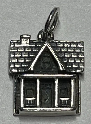 Retired James Avery Sterling Silver Home Sweet Home, House Charm; Looped/Stamped - Image 1 of 4