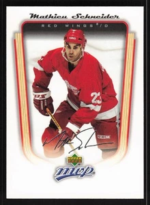 Mathieu Schneider Silver Script 2005-06 Upper Deck MVP #150 Card TCCCX - Picture 1 of 2
