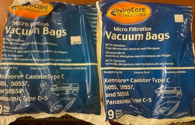 EnviroCare Technologies Vacuum Bags Lot Of 15 For Kenmore Canister C 5055 50558 - Image 1 of 4